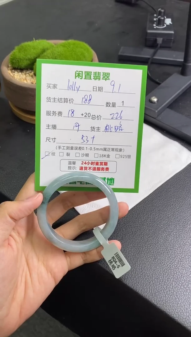 未镶嵌手镯翡翠l***y手镯