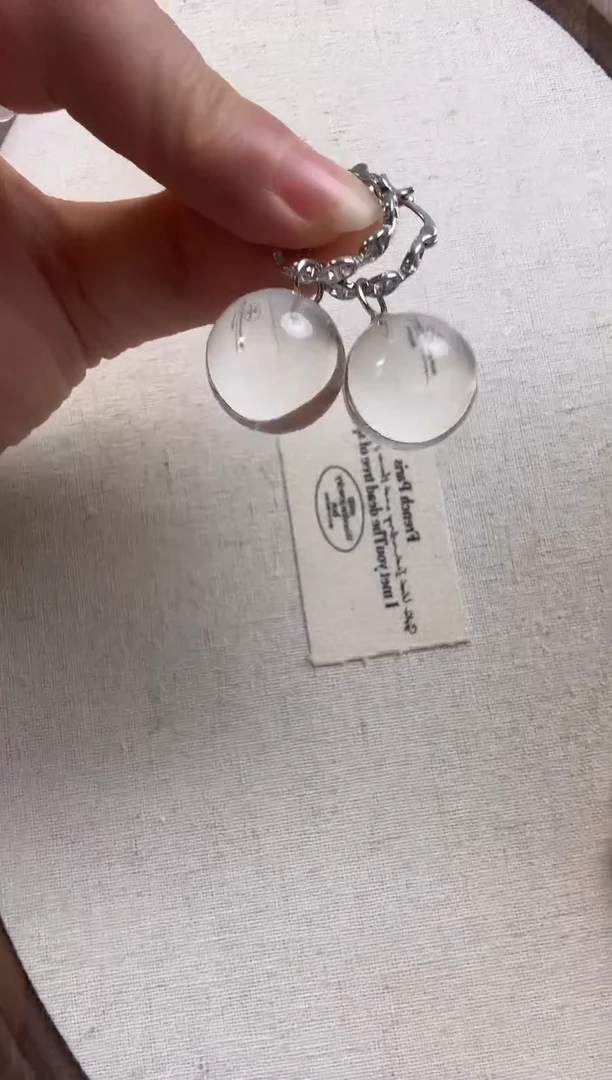 银S925镶嵌耳饰水晶水晶耳环