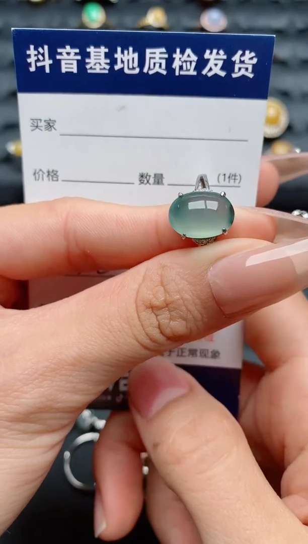 【闪购商品】翡翠戒指银S925镶嵌...............