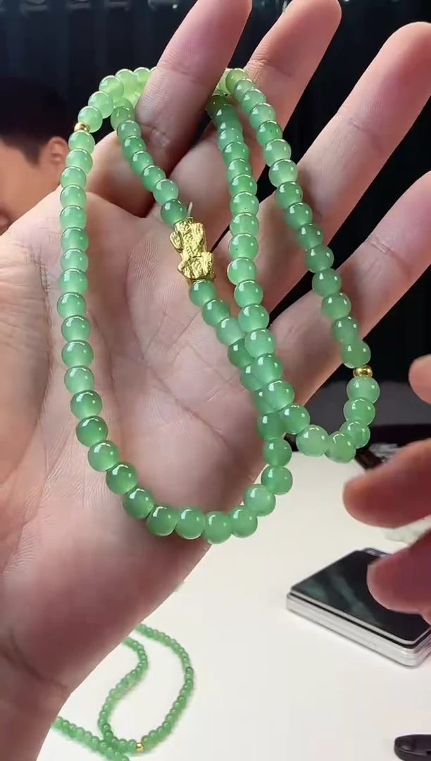 【闪购商品】翡翠手串未镶嵌6mm项链