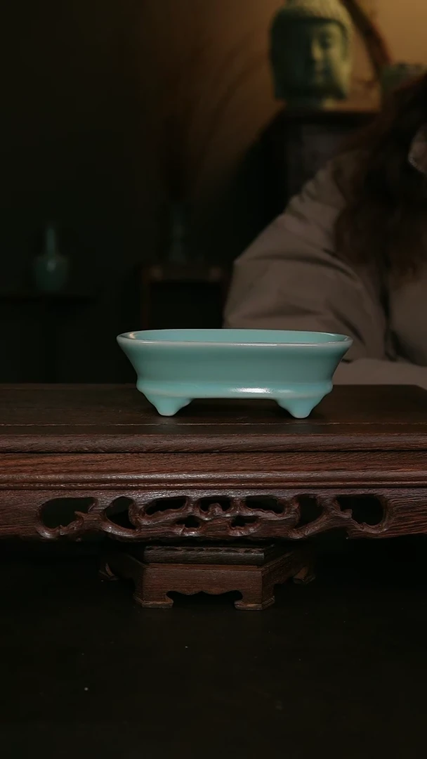 【闪购商品】其他汝官窑仿古小号水仙盆