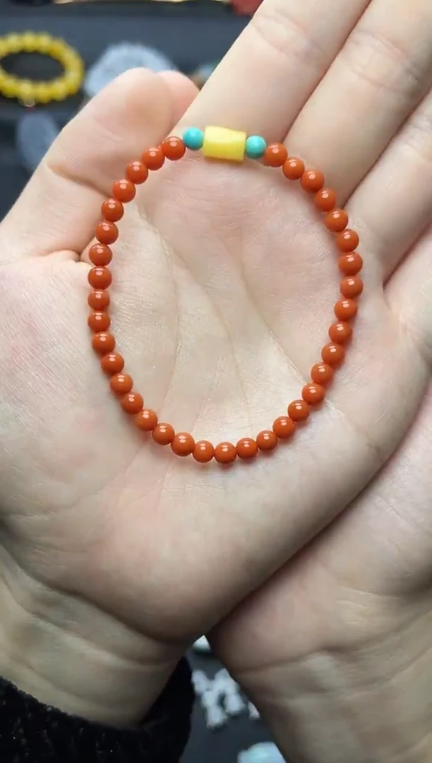 未镶嵌手串南红玛瑙小米珠手串06
