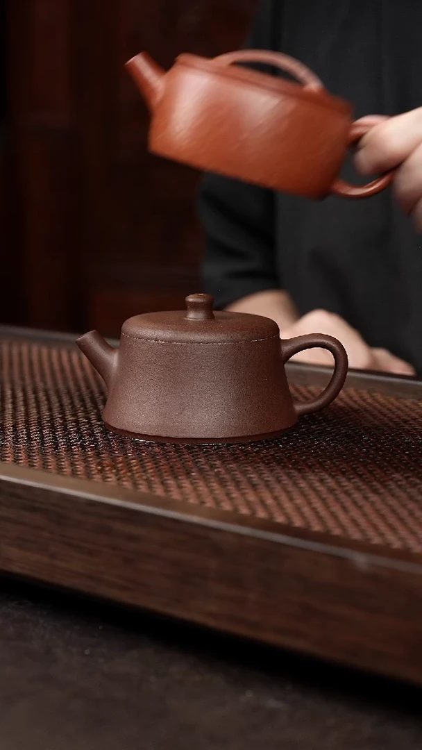 茶壶紫砂紫泥云柱