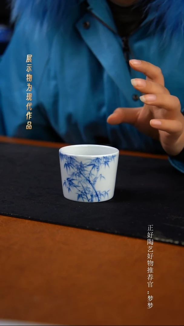 杯子陶景德镇手绘茶器
