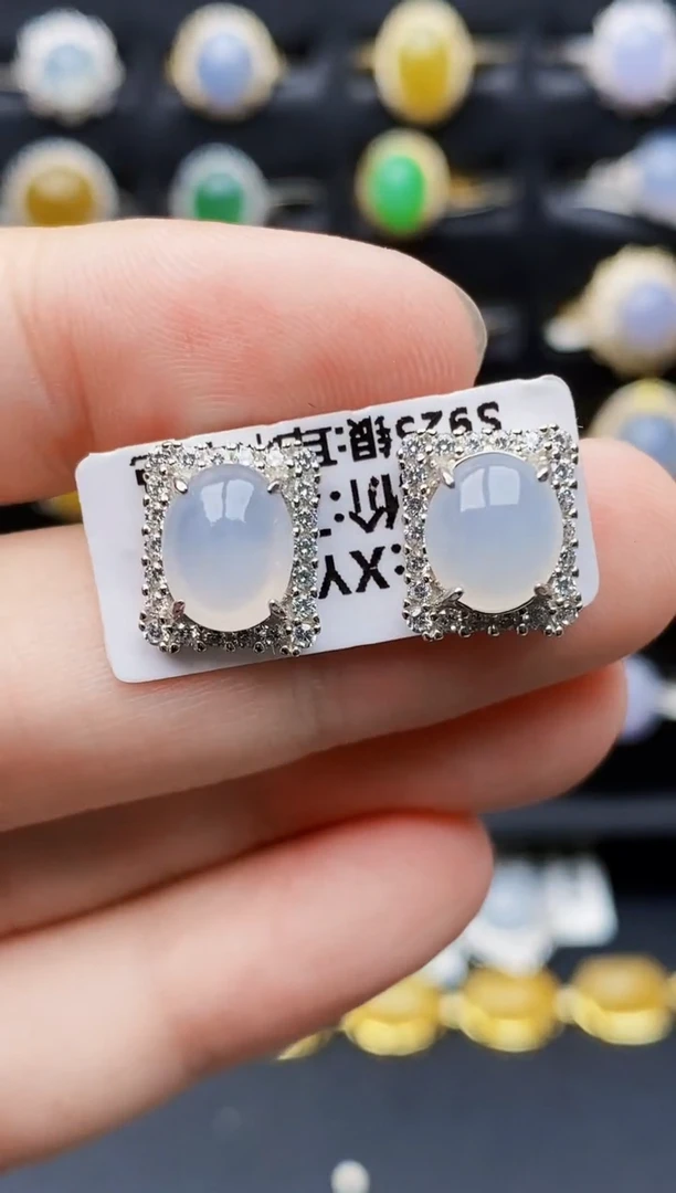 银S925镶嵌戒指翡翠5116