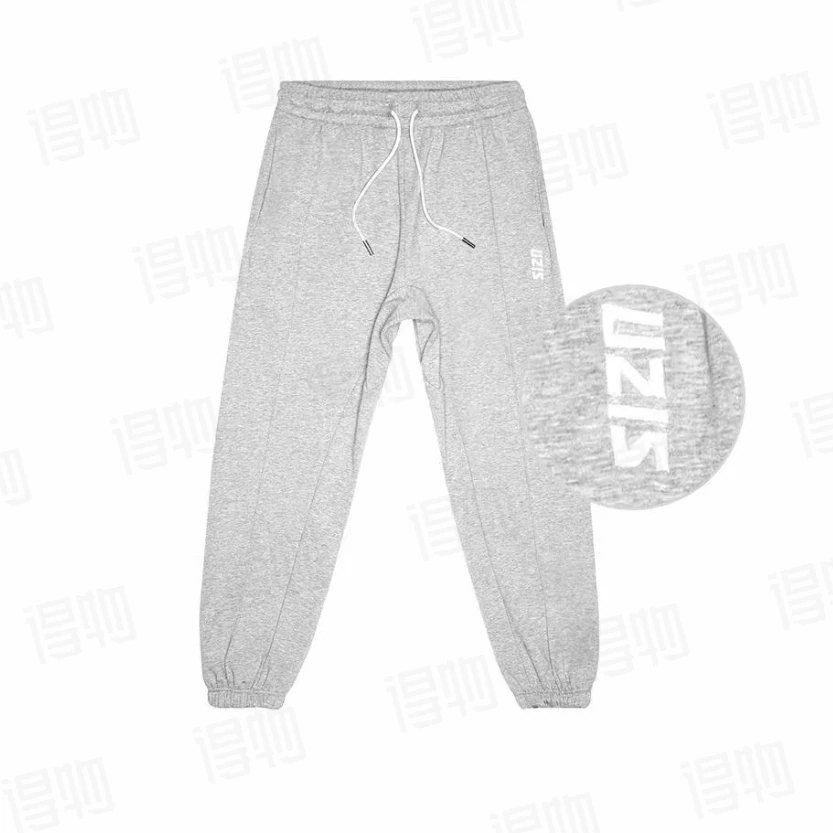 U-ZI品牌-加绒卫裤-在售原版正品冬季加绒束脚针织卫裤