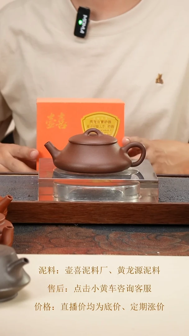 茶壶紫砂 黄龙源 底槽清 大喜瓢 150cc 钱币孔
