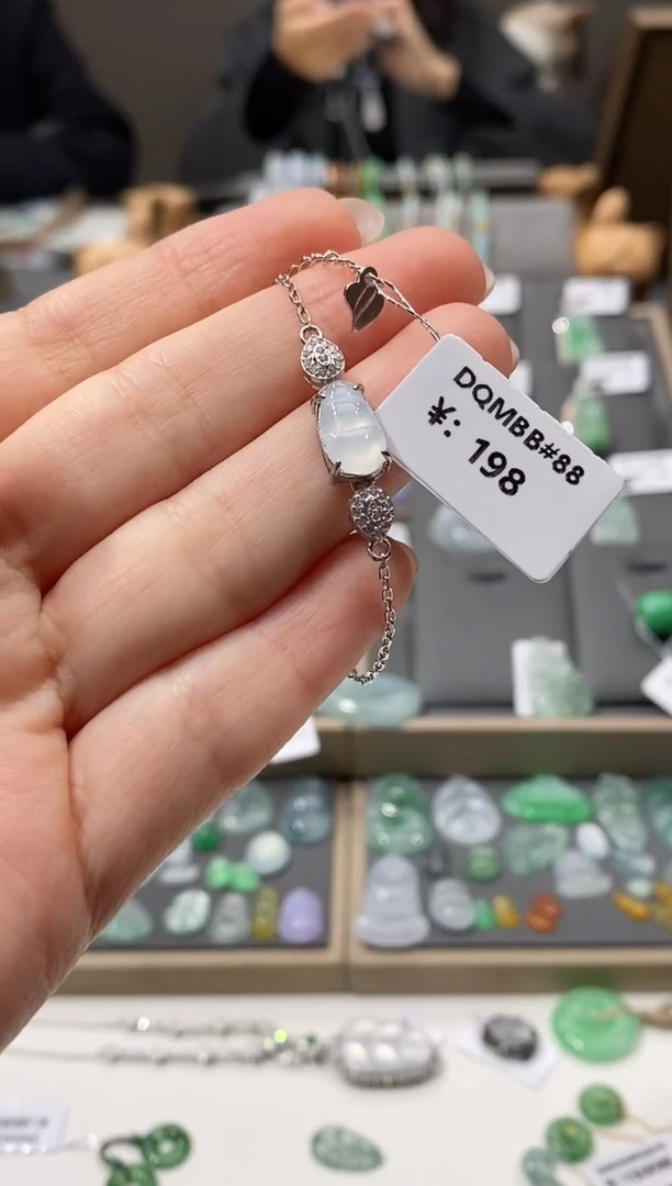 银S925镶嵌手链翡翠✨***?手链