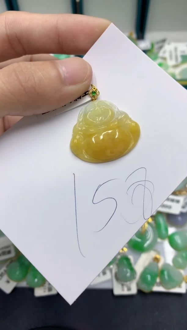 【闪购商品】翡翠颈饰18K金镶嵌翡翠