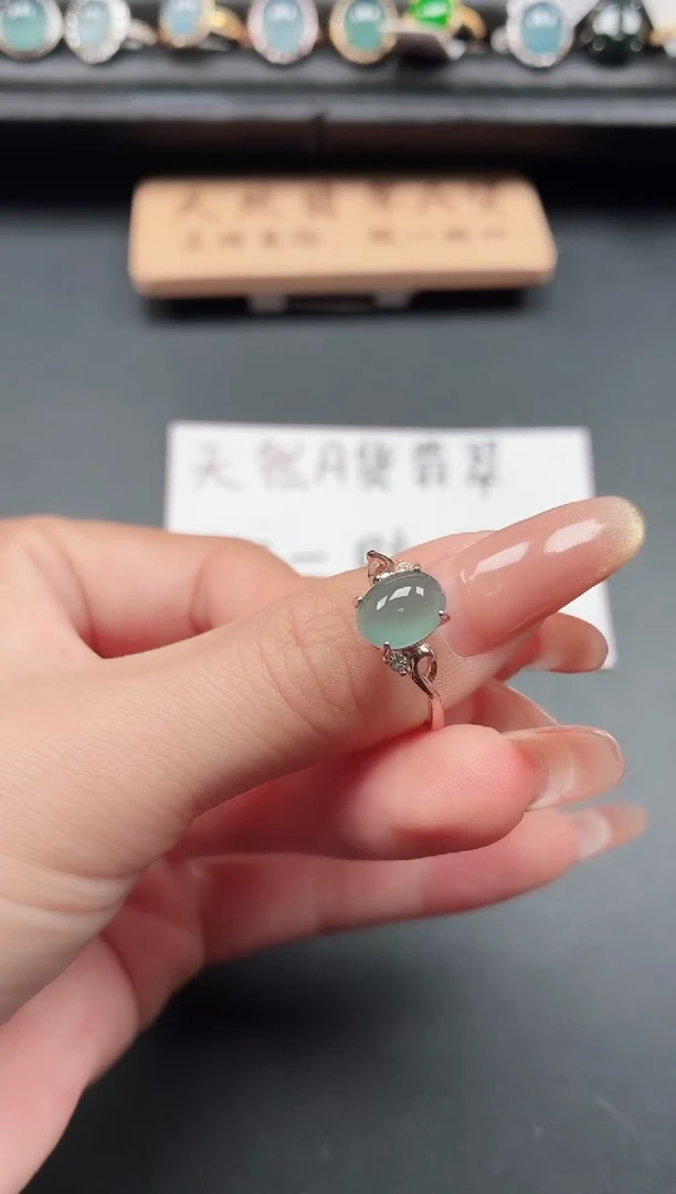 银S925镶嵌戒指翡翠1111