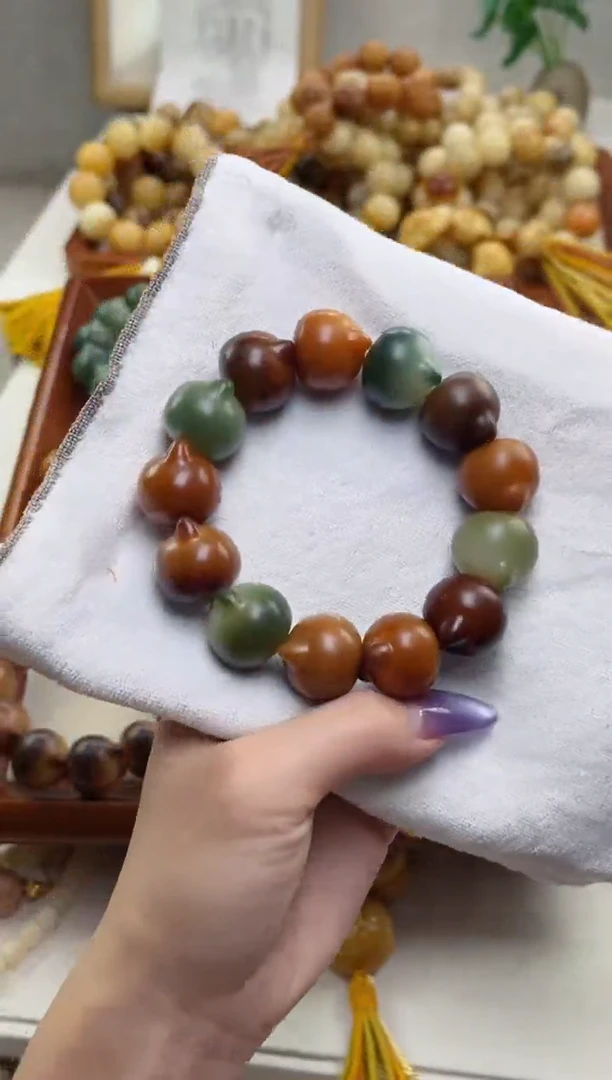 手串菩提根/象牙果落***温干磨猫猫头22瑕疵不补c26