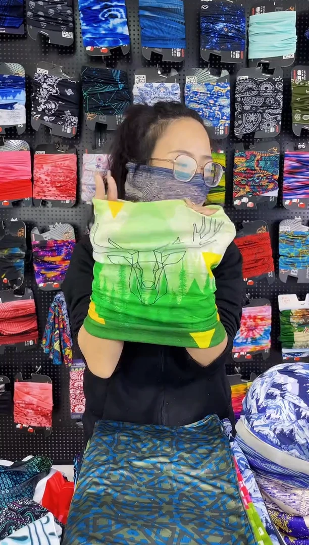 涤纶银**鱼孤品 百变魔术头巾 四季