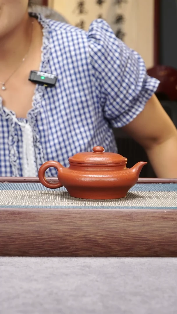 茶壶紫砂朱泥虚扁