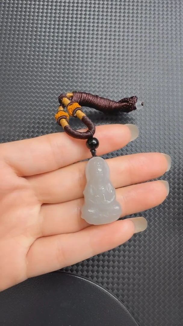 和田玉未镶嵌吊坠(不含链)604观音