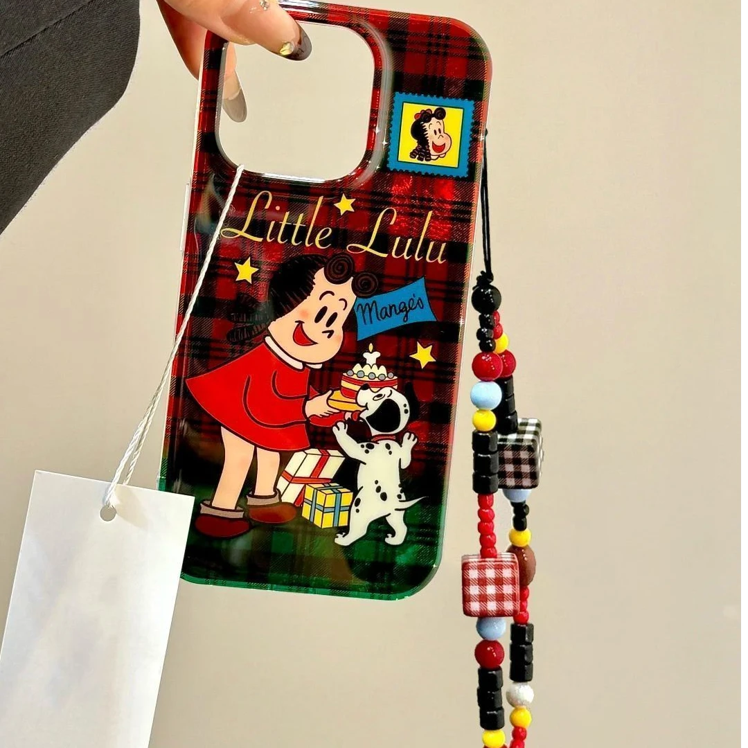 可爱生日露露狗狗适用于苹果16PRO/华为/荣耀/小米红米防摔手机壳