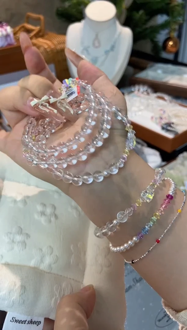 未镶嵌手串水晶孤品捡漏均匀瑕疵介意勿拍