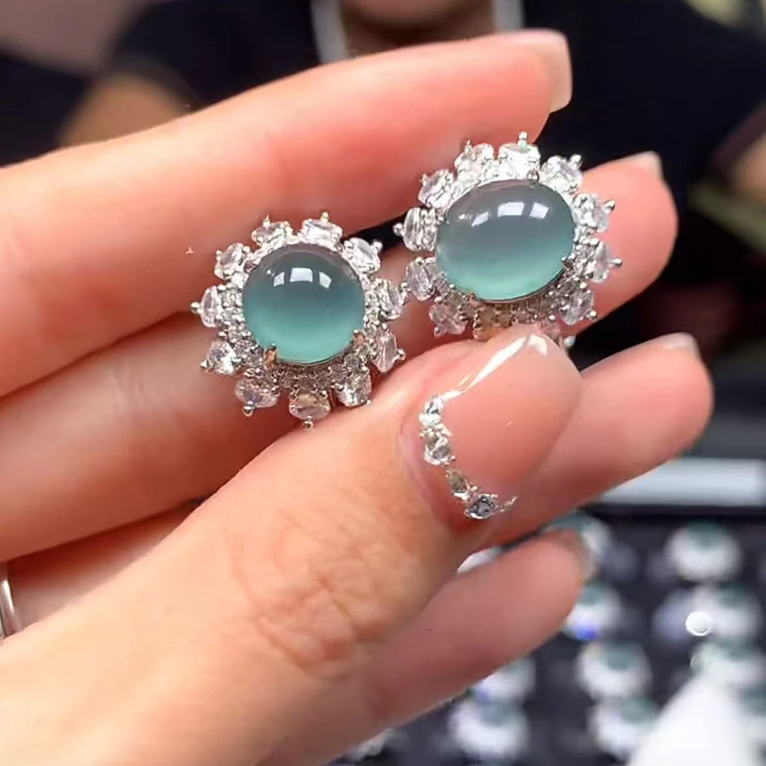 关漂亮【逍遥严选】天然A货翡翠蛋面戒指*6968/105/多样性发/1件