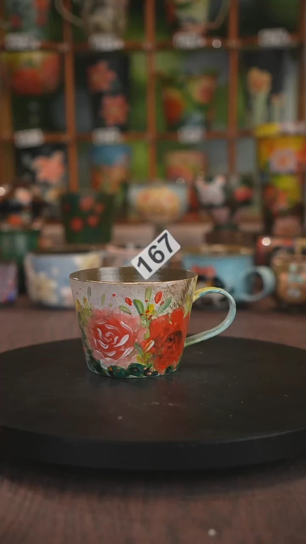 紫砂油画手绘釉下彩167