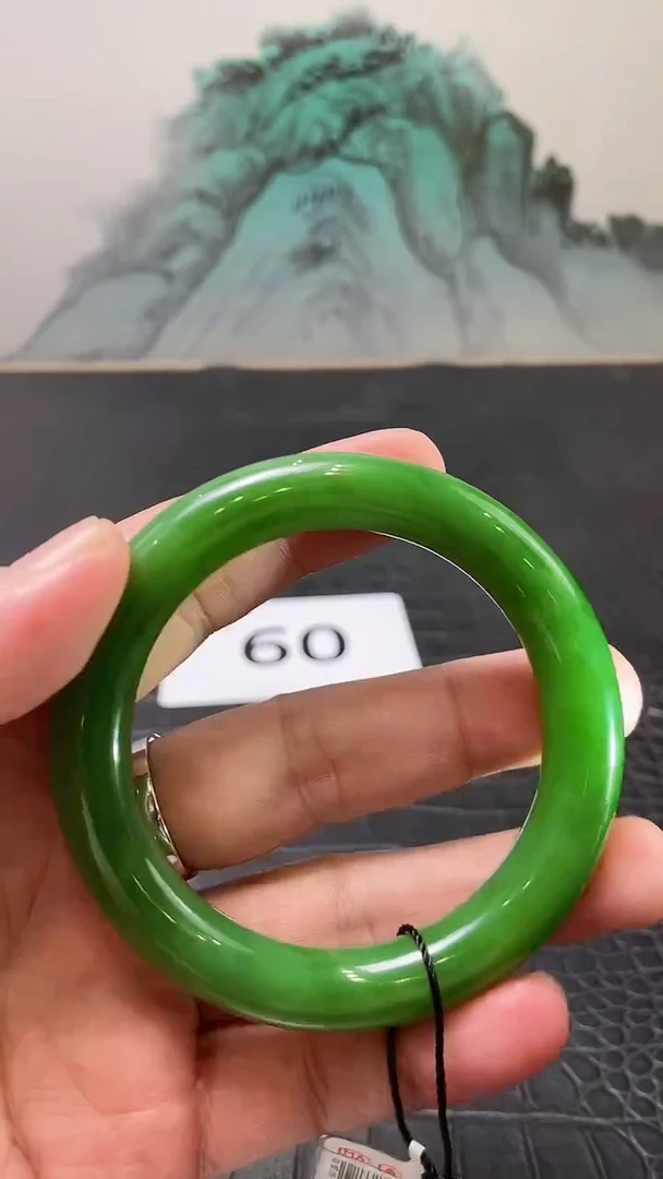 和田玉（碧玉）手镯未镶嵌YG