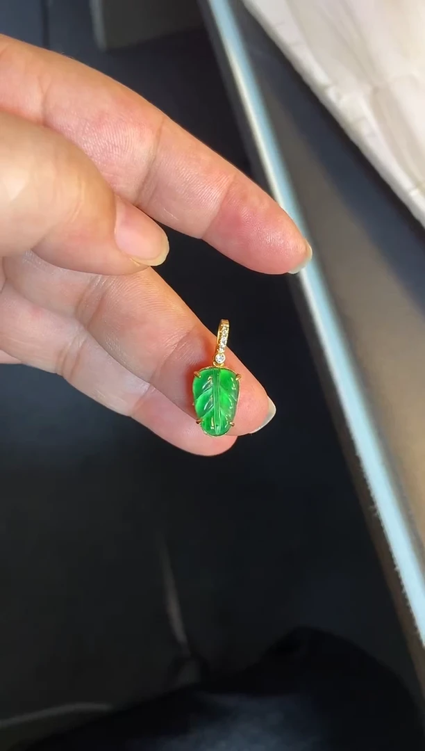 吊坠(不含链)银S925镶嵌翡翠1