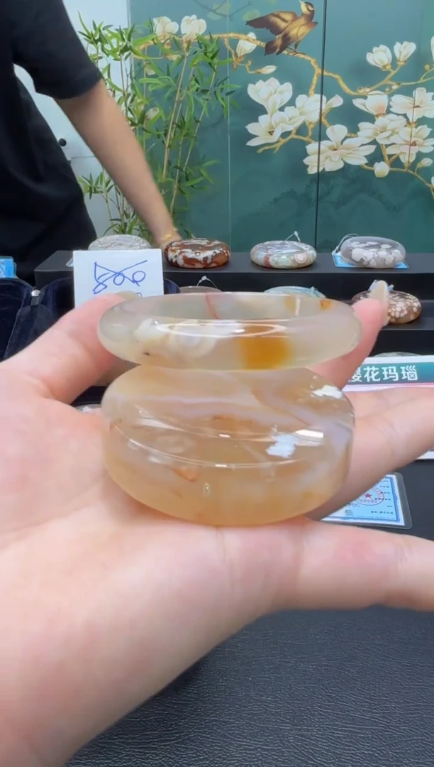 未镶嵌手镯石英质玉A619(56圈赠送镯心)