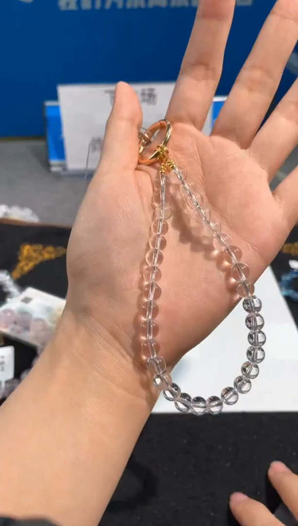 【闪购商品】水晶手链未镶嵌138号白水手机挂
