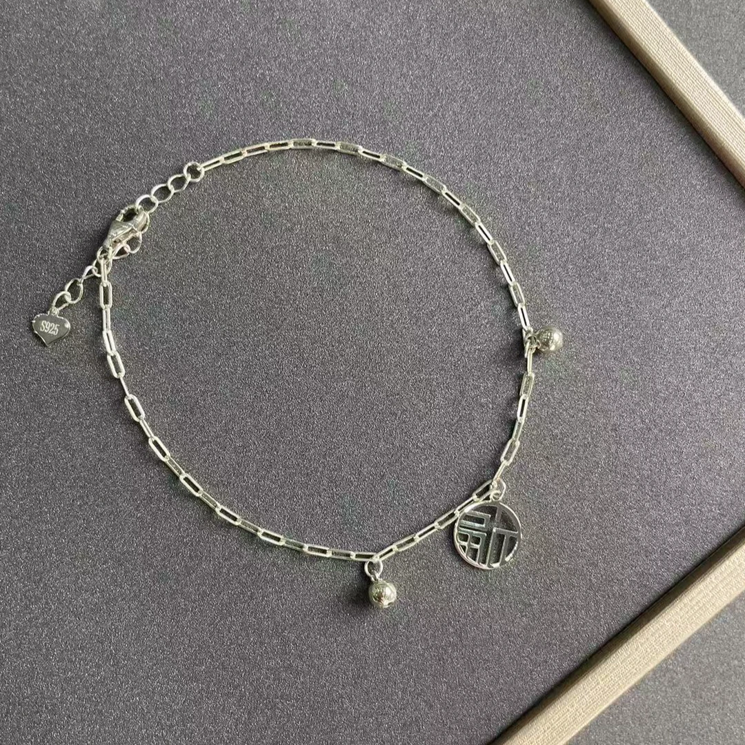 925银手链 小众百搭简约时尚手链925银