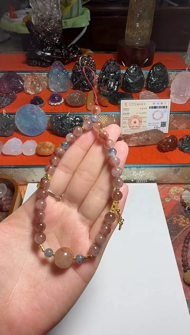 未镶嵌珠宝半成品水晶水晶手机链