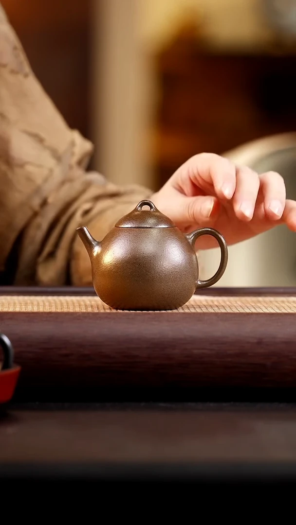 茶壶紫砂柴烧龙蛋