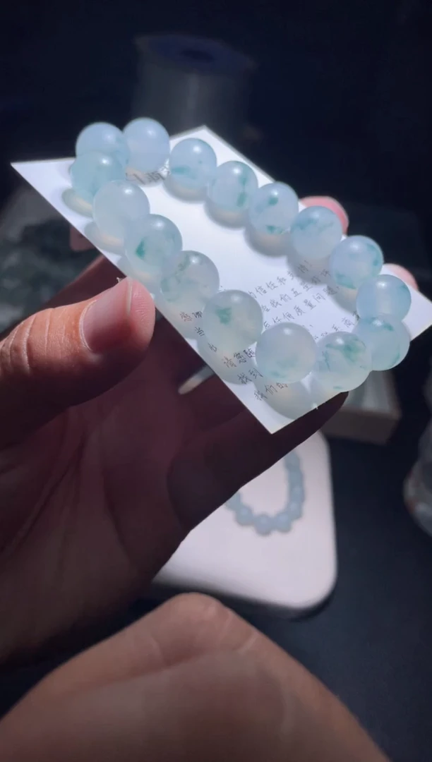 未镶嵌定制翡翠珠串