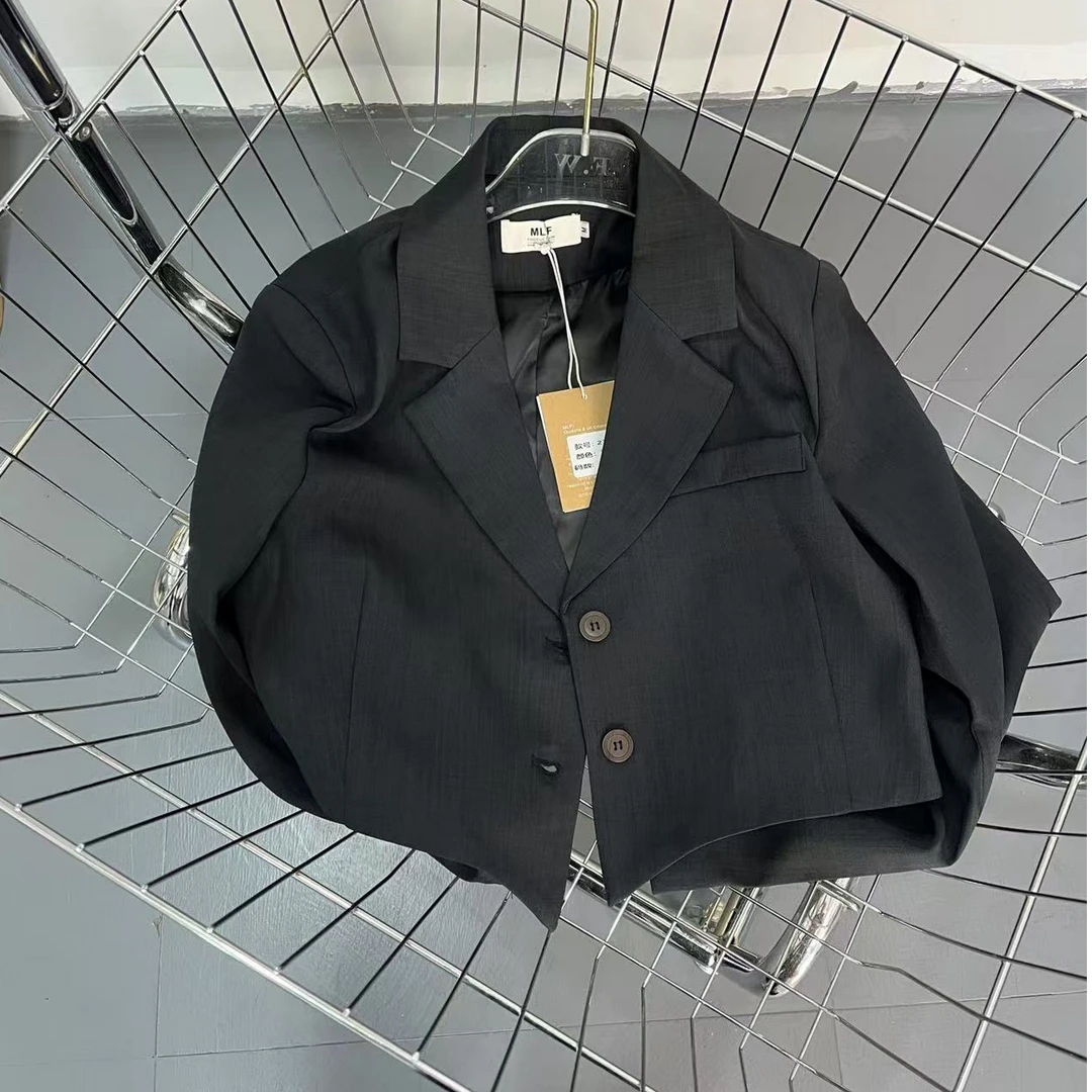 2718春装新款时尚短款西装外套