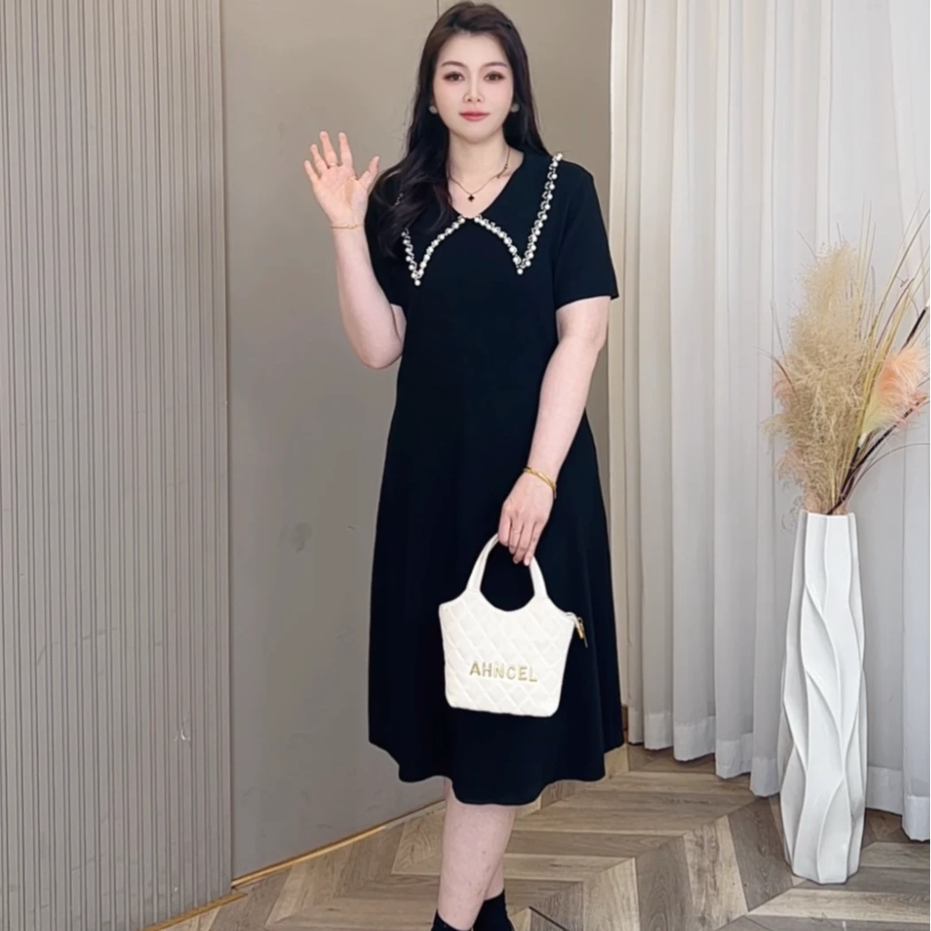 【玲胖胖 韩漫轻奢】气质显瘦大气高级时尚大码毛衣连衣裙LPP61531