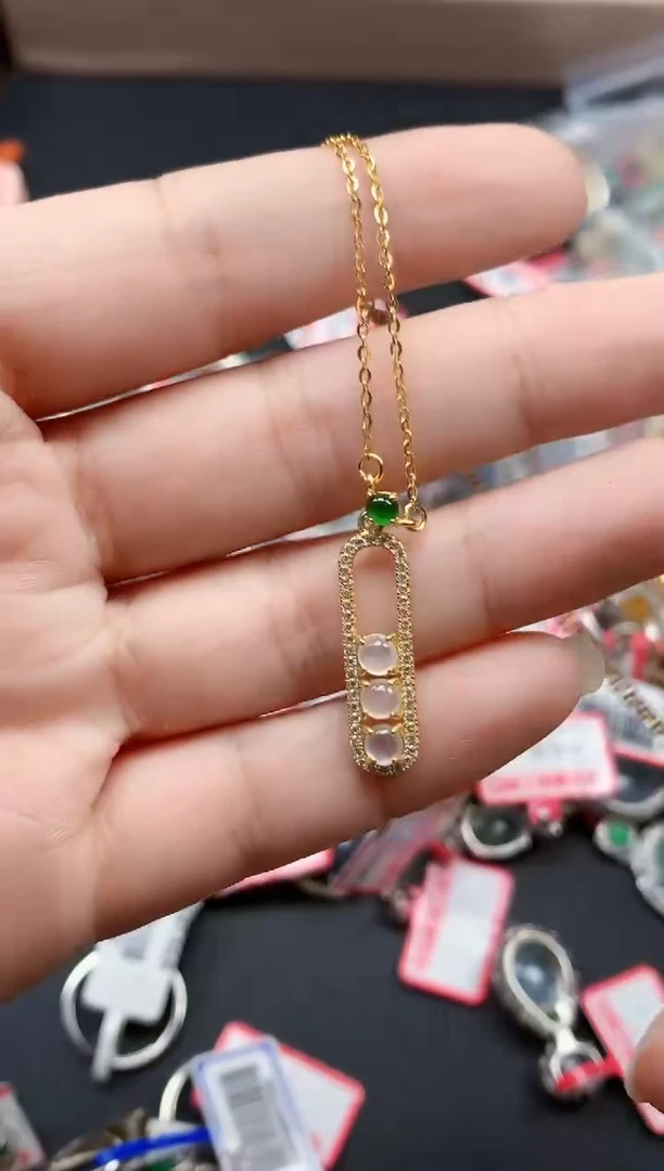 银S925镶嵌戒指翡翠天然A货缅甸翡翠