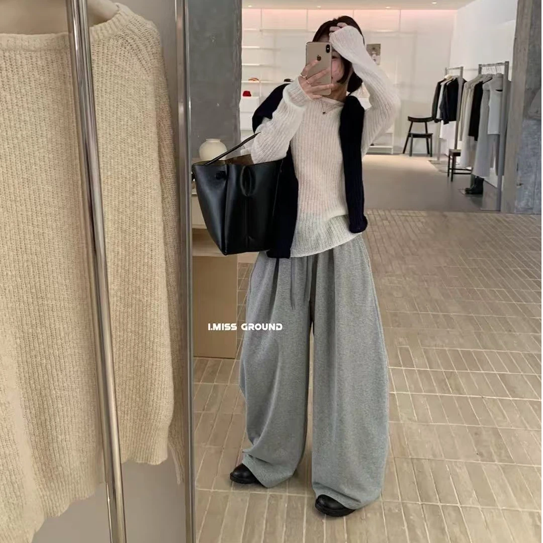 9255·弯刀卫裤 K# 东大门加厚圈圈休闲弯刀卫裤·