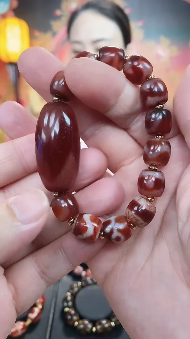 【闪购商品】玛瑙/玉髓手串未镶嵌玛瑙牙牙手串