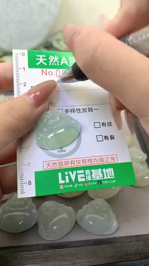 颈饰未镶嵌翡翠喜***猫未镶嵌纯天然A货翡翠