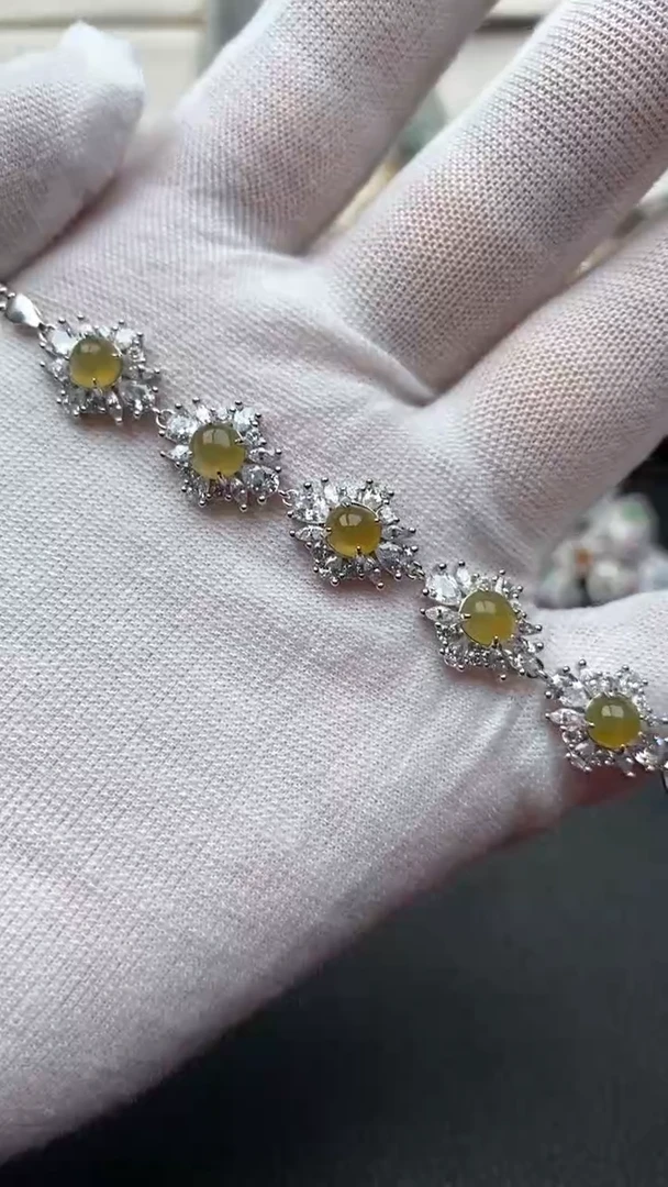 银S925镶嵌戒指翡翠1