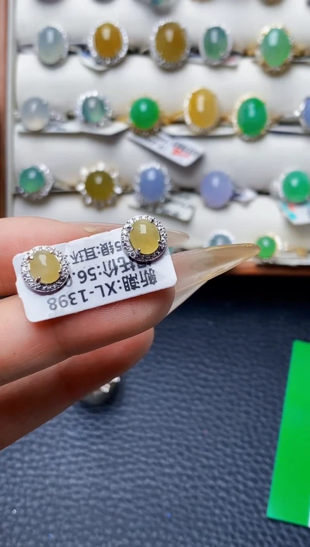 银S925镶嵌戒指翡翠1507