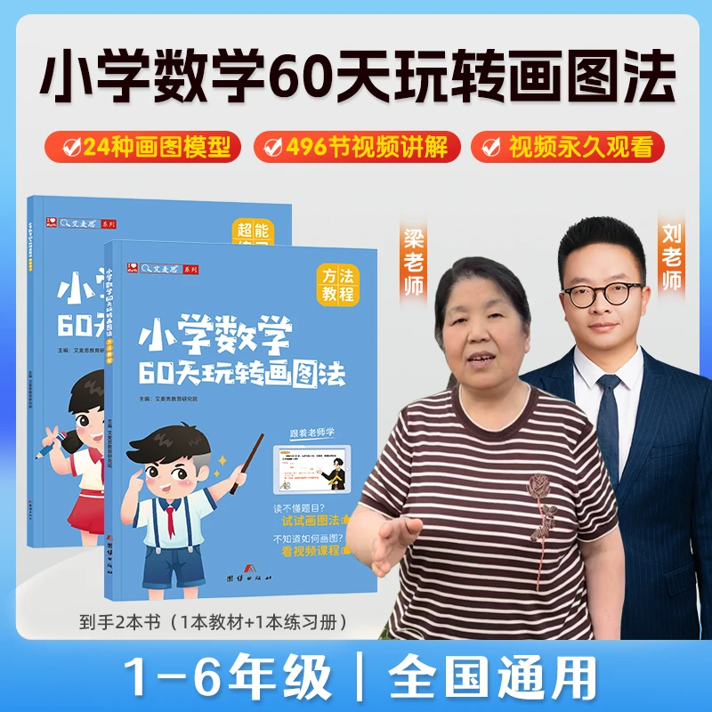 【梁老师专属】2025小学数学60天玩转画图法解应用题思维提升训练