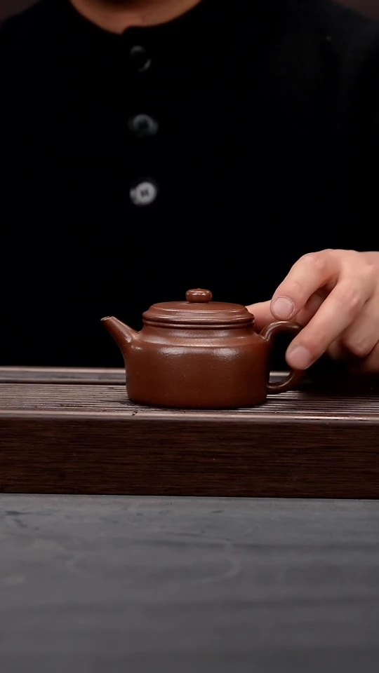 【闪购商品】紫砂茶壶红降坡剑流德钟200cc