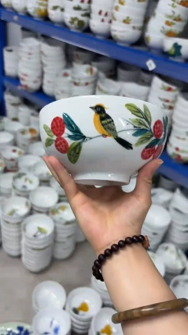 瓷片景德镇手绘釉中彩（食品级）小罗汉碗