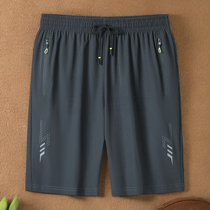 夏季冰感短裤男士休闲五分裤户外宽松跑步中裤凉感运动薄款短裤男