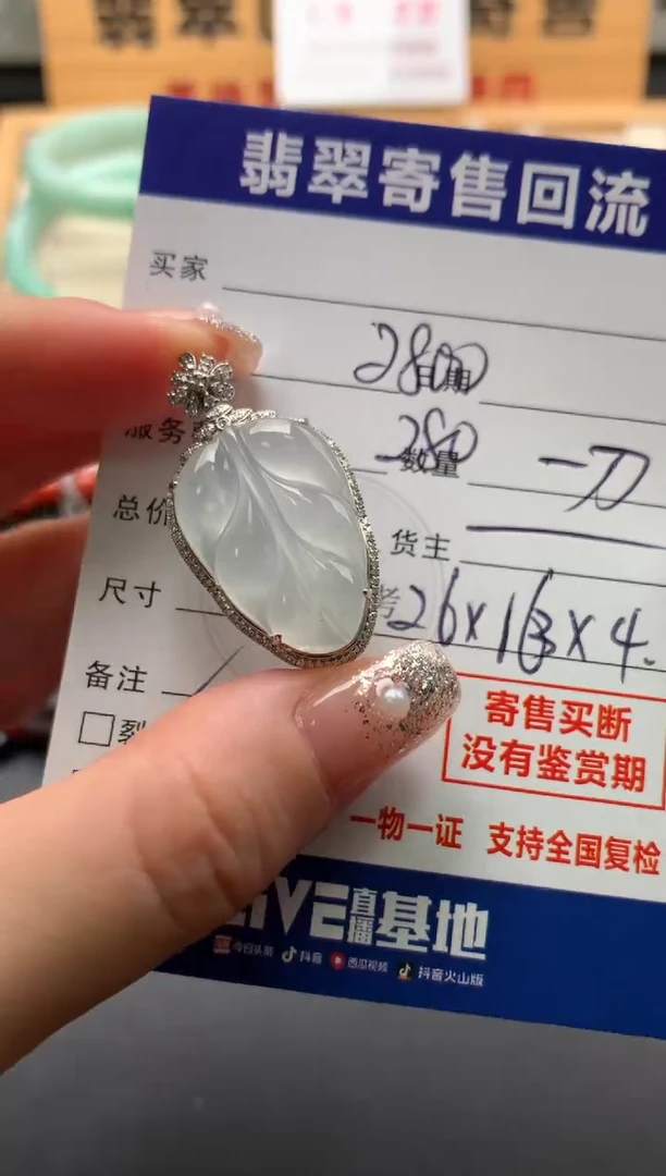 颈饰18K金镶嵌翡翠10144992