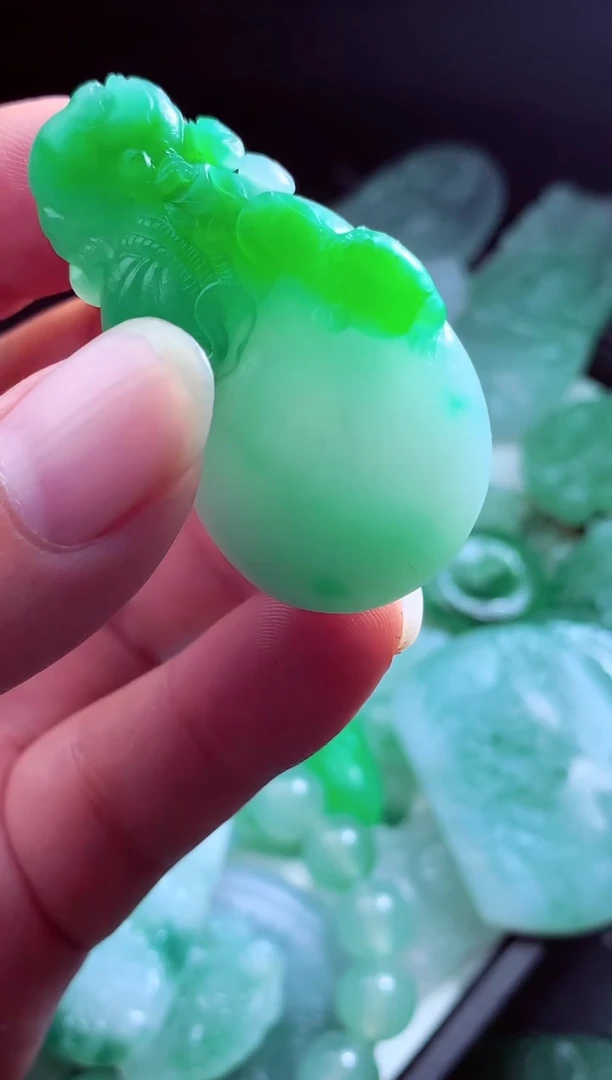 未镶嵌定制翡翠弦*#翡翠毛货定制