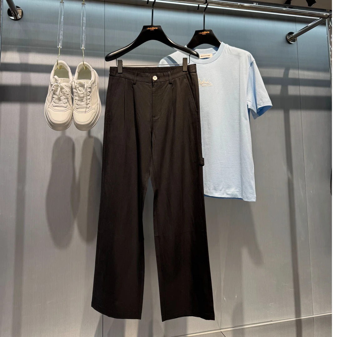 DIKALO FERRE/迪卡里奥 费雷D51XX669早春款男士天丝亚麻休闲裤