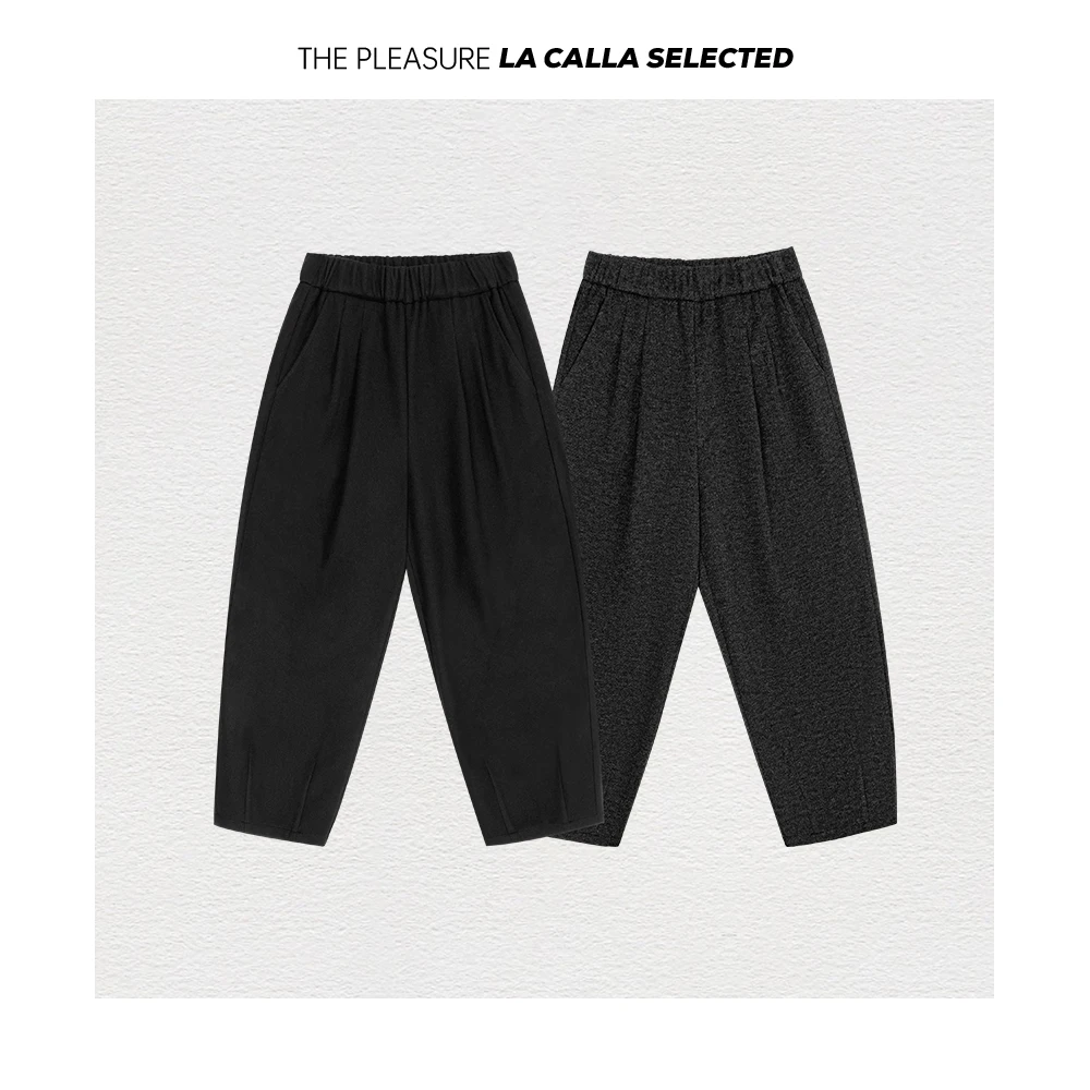 沈球球【好穿裤2.0】黑色灰色设计师时尚通勤百搭休闲裤