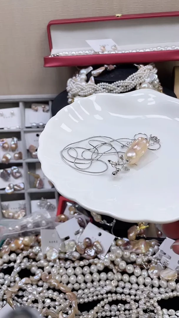 未镶嵌项链淡水珍珠【纯恬饰品】