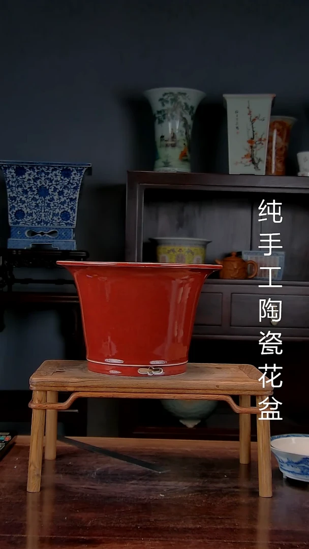 景德镇陶瓷手工花盆