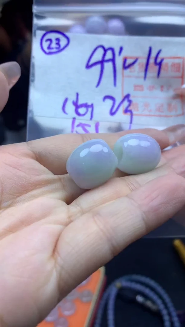 定制翡翠未镶嵌23桶珠109元毛货精抛多样发其一