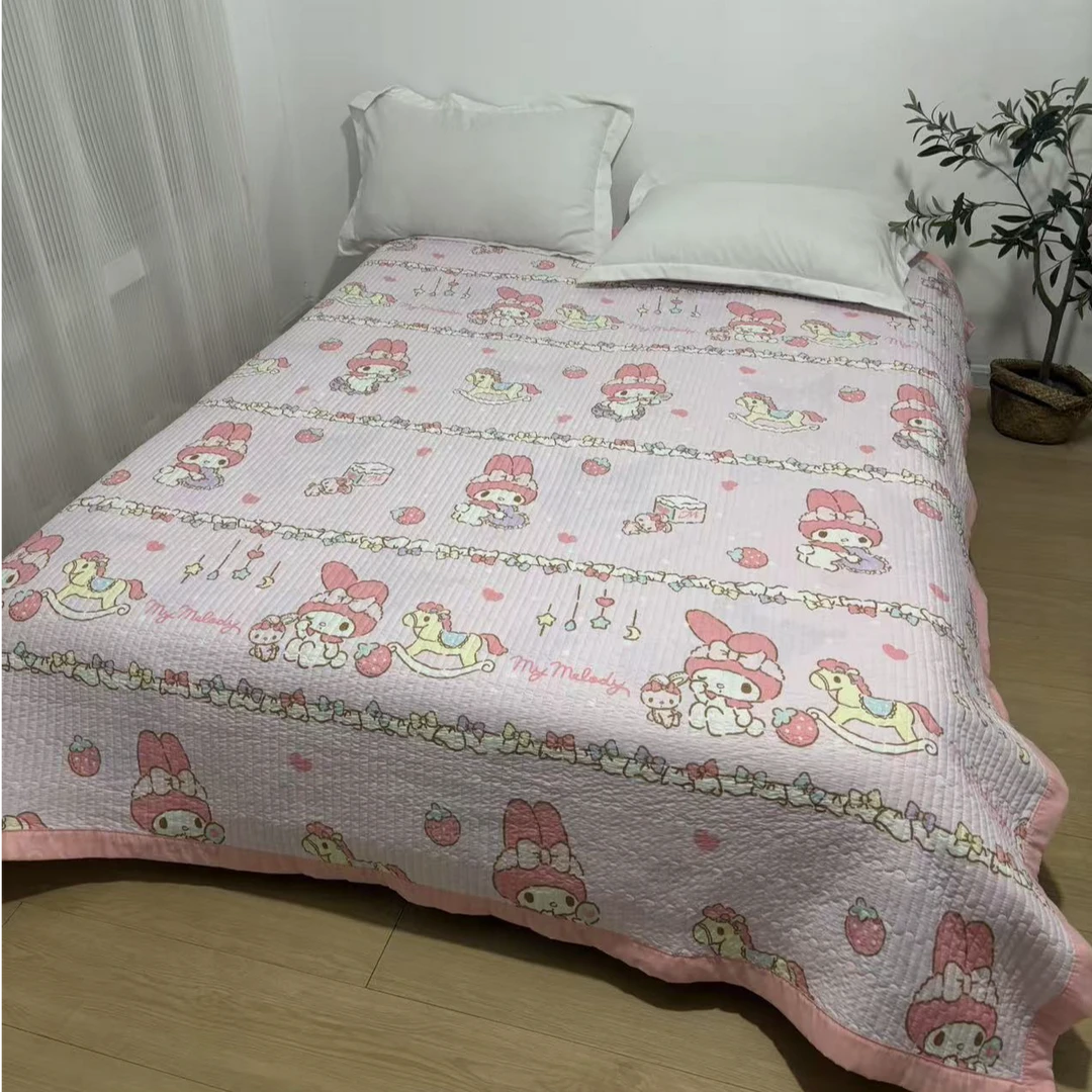 四季床盖美乐蒂绗缝款可爱卡通加厚床单